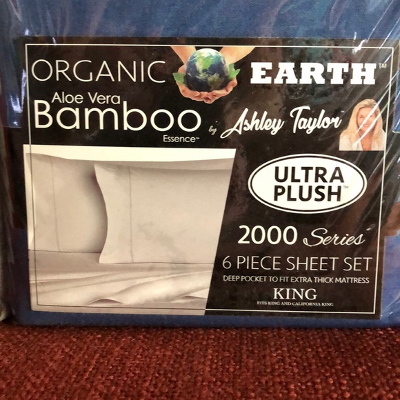 Aloe Vera Bamboo 6 pc Sheet set by Ashley Taylor - Picture 2 of 5